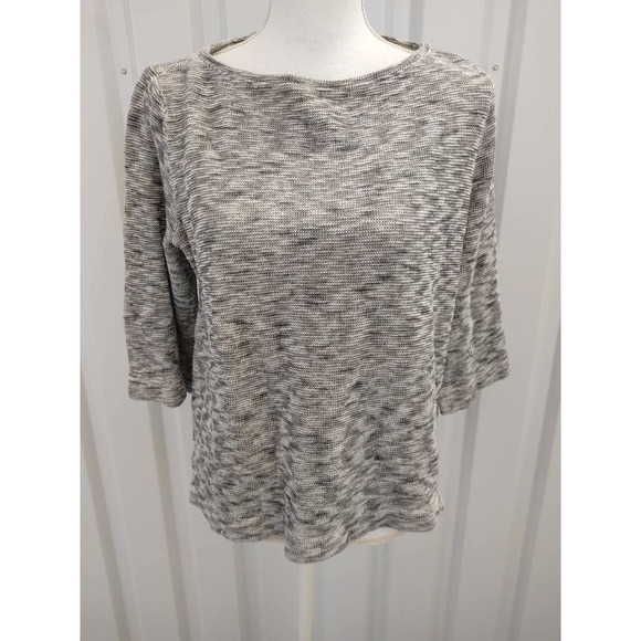 J Jill Pure Jill Top Blouse Pullover Marble Look Large - Picture 1 of 5